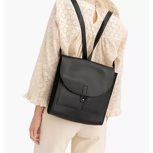 Madewell Black Leather Backpack